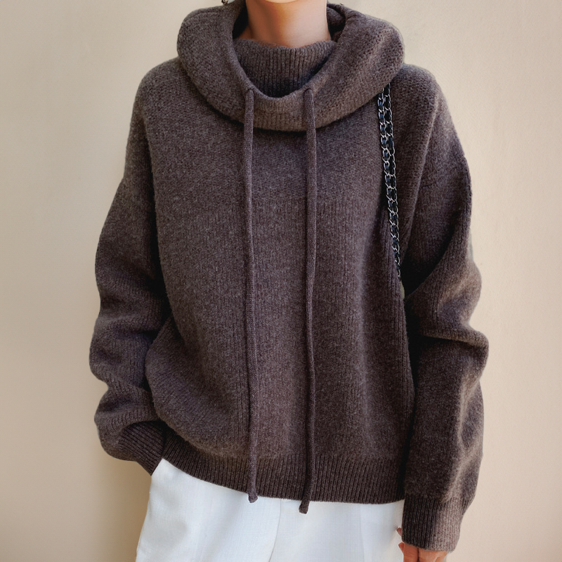 Charlotte™ | Pull col roulé en laine mérinos